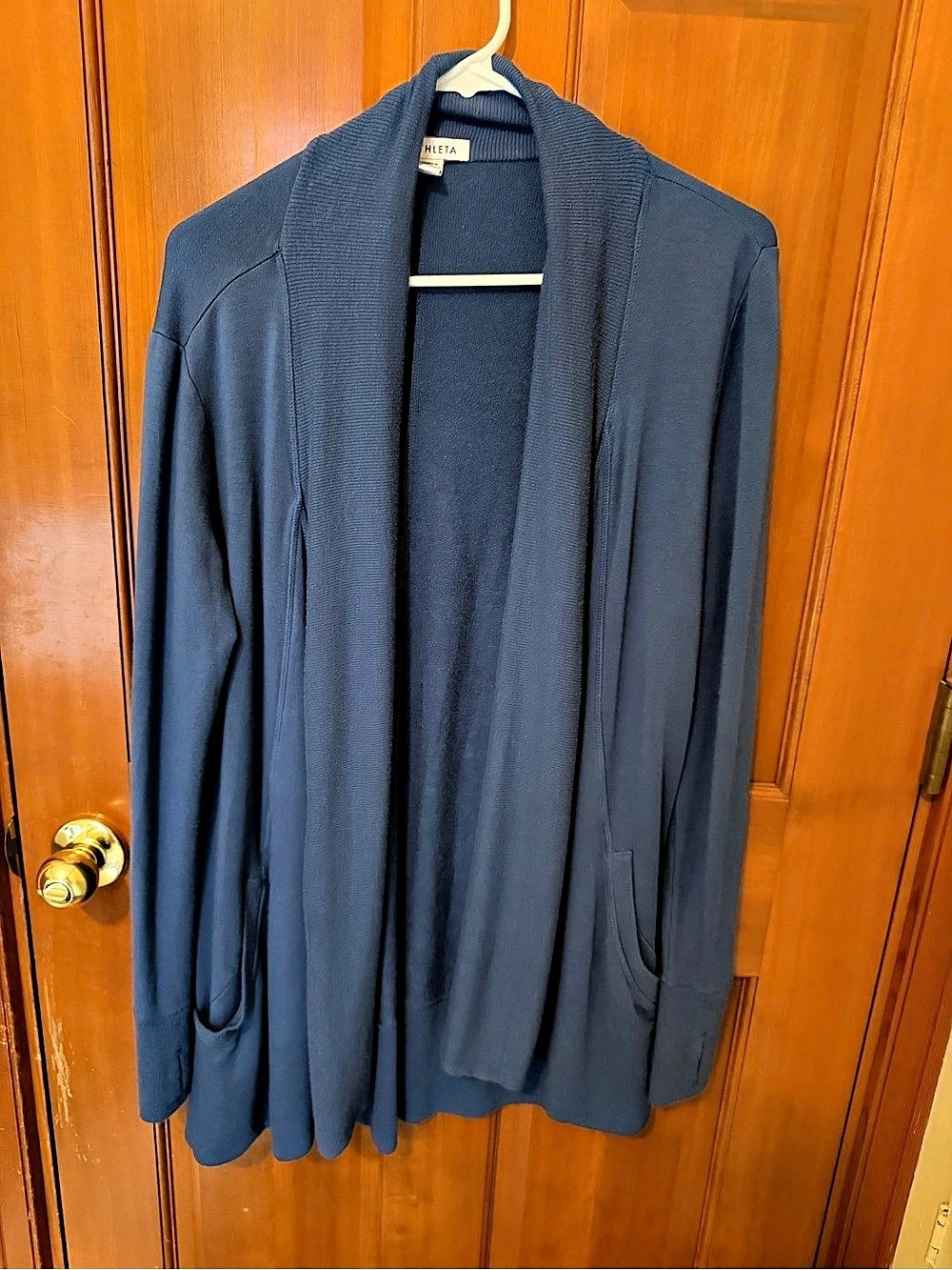 Ultra Soft Athleta Pranayama Wrap Blue Cardigan Size Small